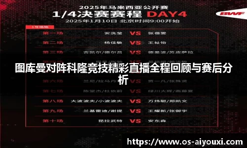图库曼对阵科隆竞技精彩直播全程回顾与赛后分析